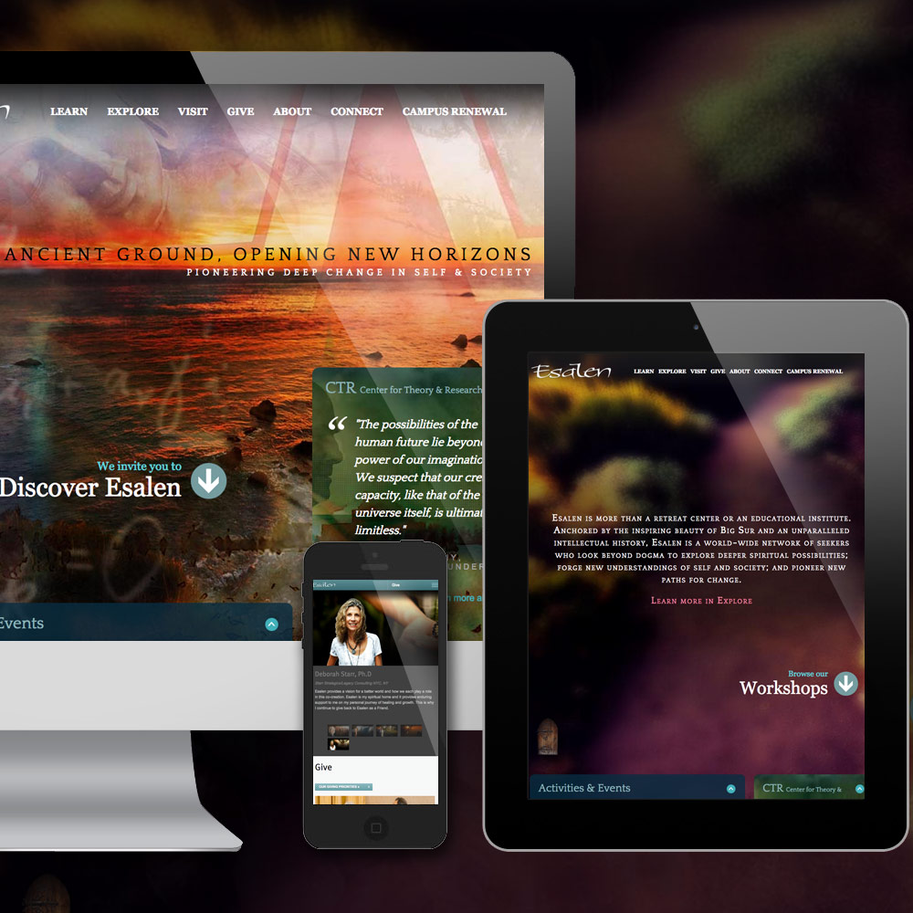 Teaser Of The Esalen Website