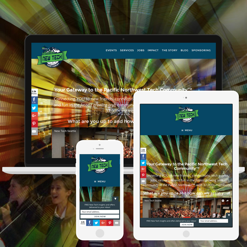 Teaser of the New Tech Northwest website