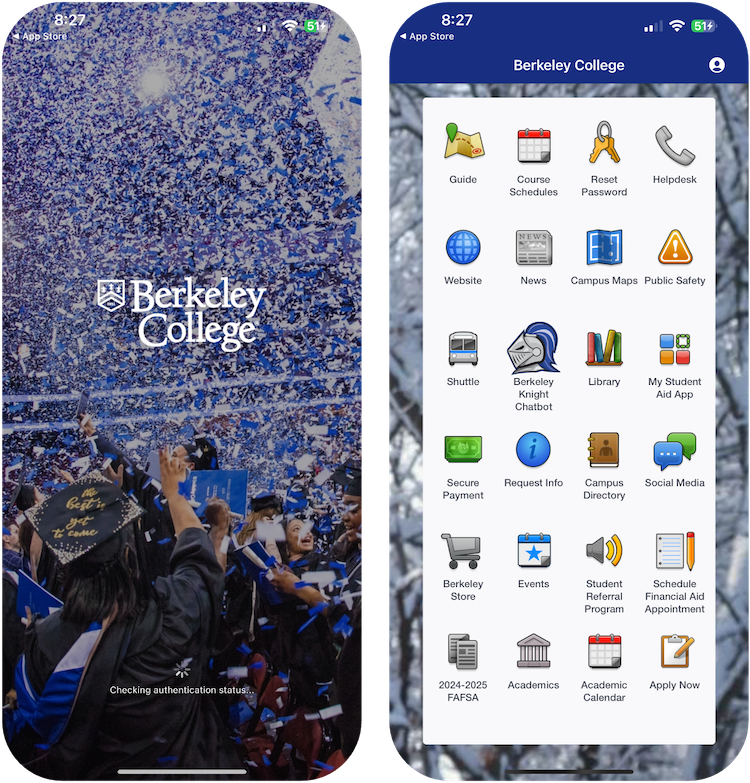 Berkley College mobile application