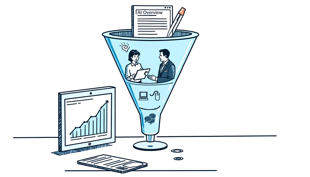 AEO driven search funnel showing informed buyer journey and improved website conversions