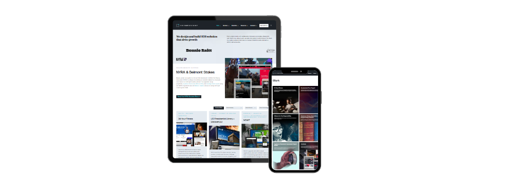 Our Rolling Redesign Case Study - Revised and original client portfolio