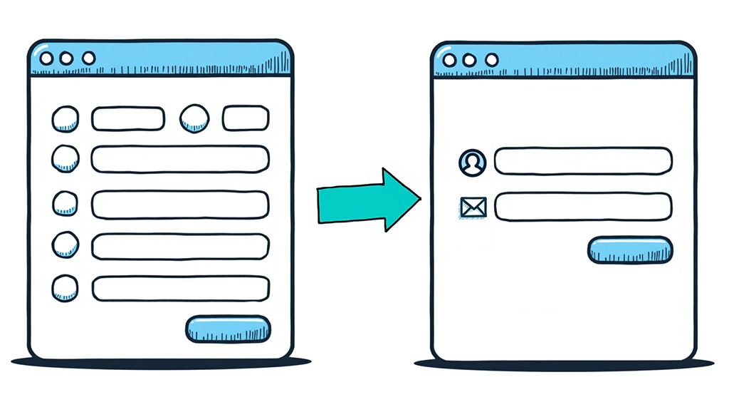 Shorter forms convert at a higher rate.