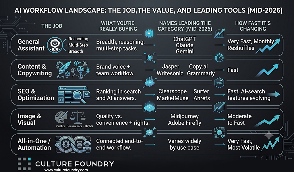 AI Marketing Tools in 2026: A snapshot of the landscape