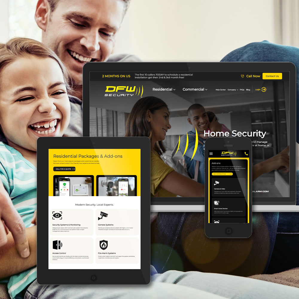 DFW Security Website redesign